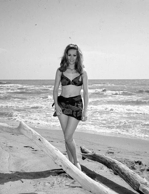 007 Actress Claudine Auger Classic Poster Photo Print Jigsaw Puzzle