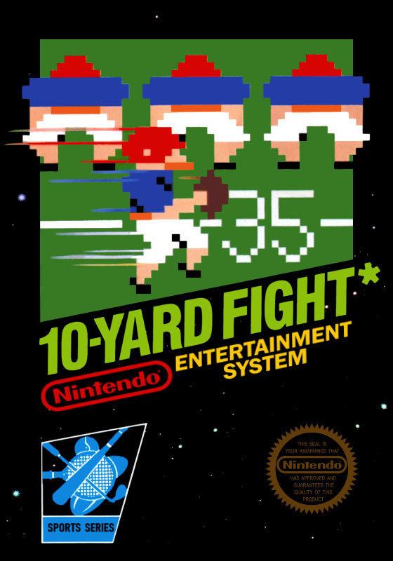 10 Yard Fight (Usa) Nes Print Poster
