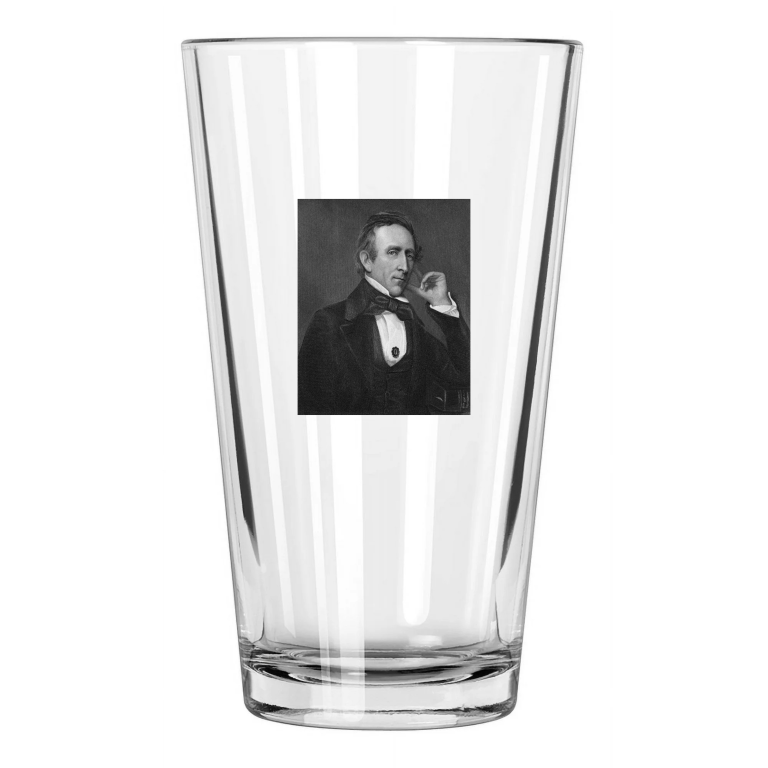 10Th Us President John Tyler Photo Political Vintage Pint Beer Drinking Glass