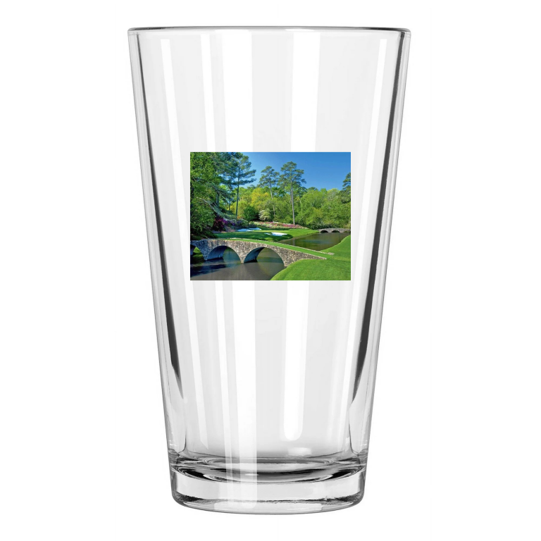 12Th Hole At The Masters Augusta National Golf Course Pint Beer Drinking Glass