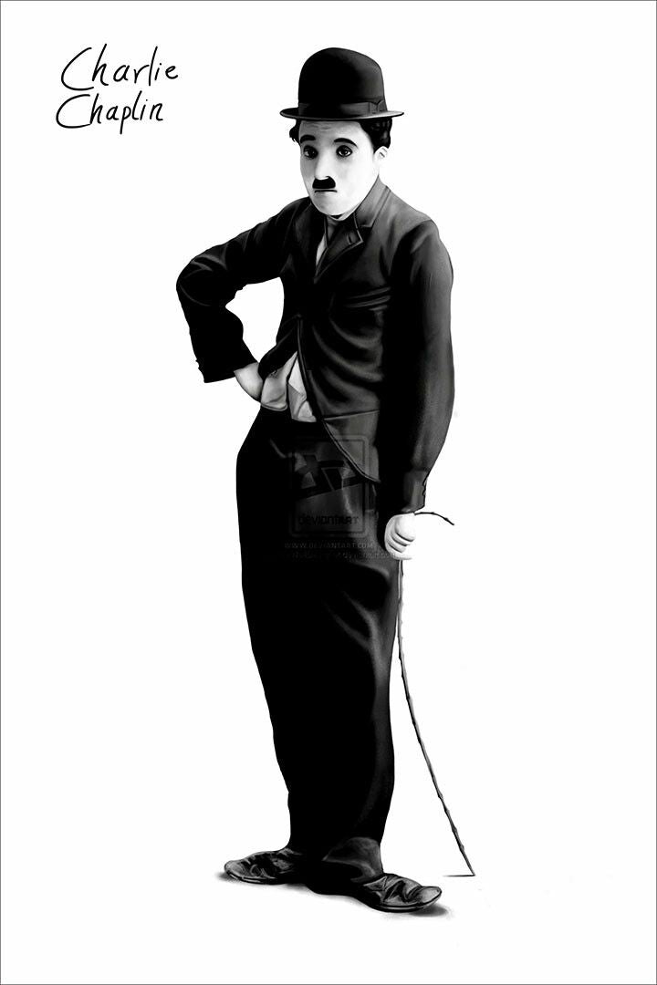 1696 Charlie Chaplin Forcat Print Painting Wall Art Home Decor Poster