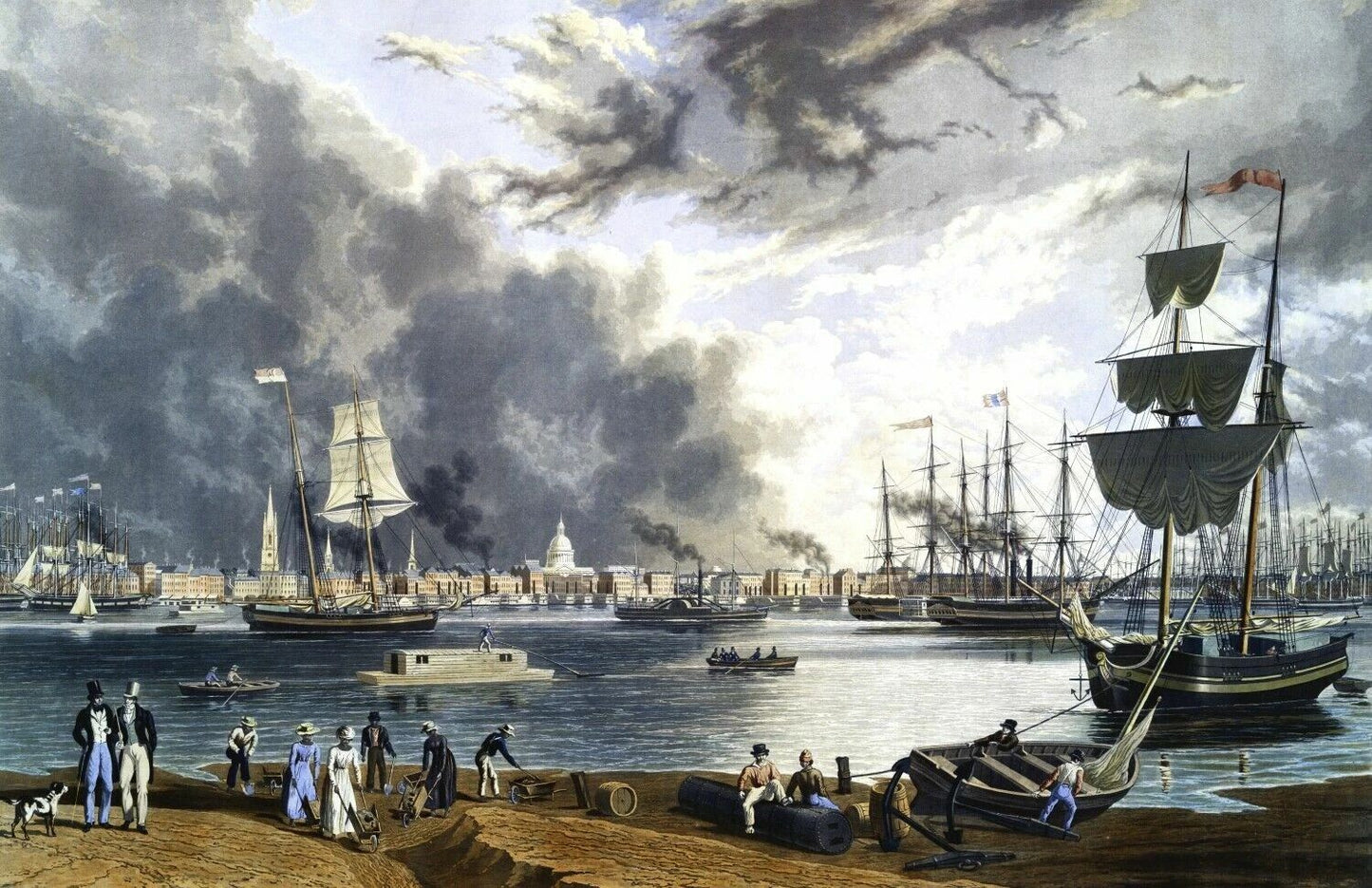 1841 View Of New Orleans Louisiana Art Print Reprint 300 Piece Jigsaw Puzzle