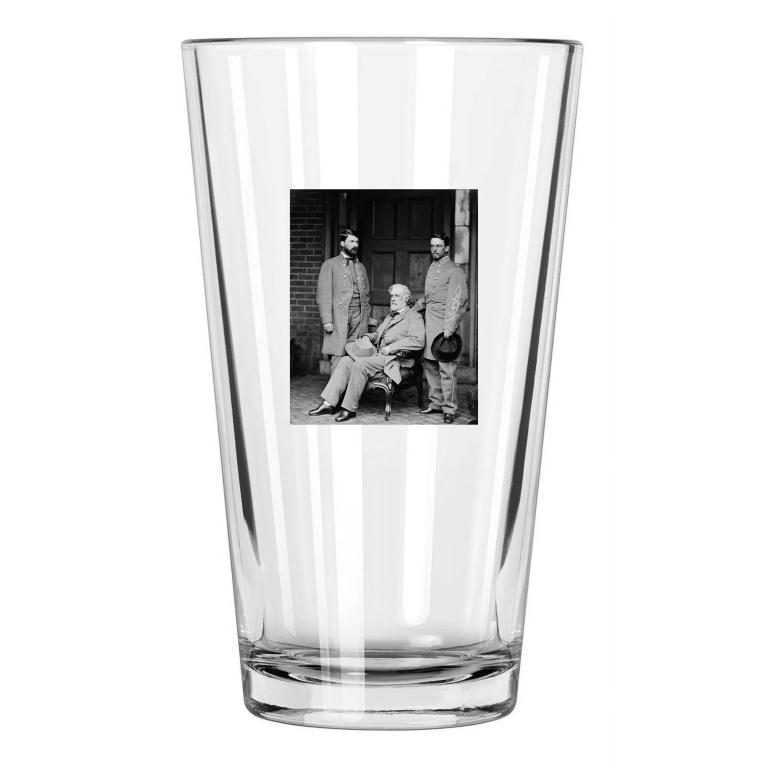 1865 Civil War Confederate General Robert E Lee W Sons Pint Beer Drinking Glass