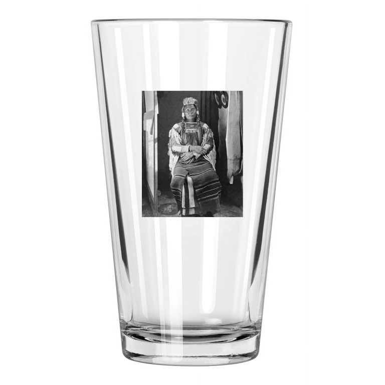 1877 Native American Indian Chief Joseph Nez Perce Tribe Pint Beer Glass