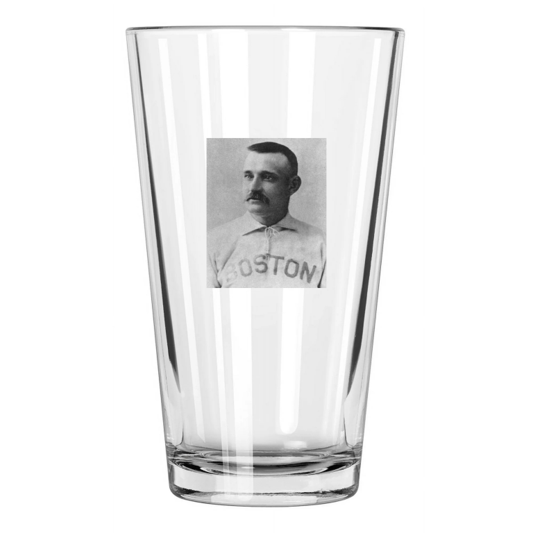1887 Boston Beaneaters Charles Radbourn Vintage Reprint Pint Beer Drinking Glass