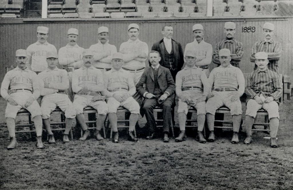1889 Philadelphia Athletics A'S Team Photo Baseball Picture Mlb Wide Border