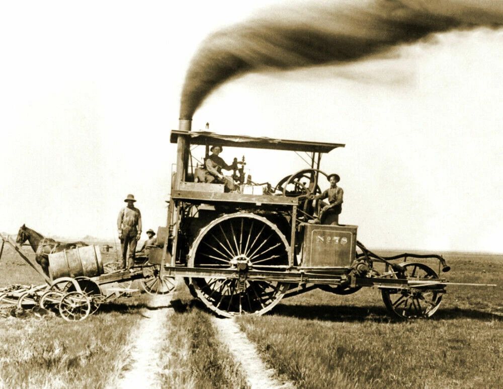1890 Farm Equipment Pleasant Grove California Old Photo Reprint