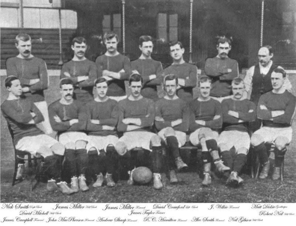 1899 Glasgow Rangers Football Club Team Photo Soccer 300 Piece Jigsaw Puzzle