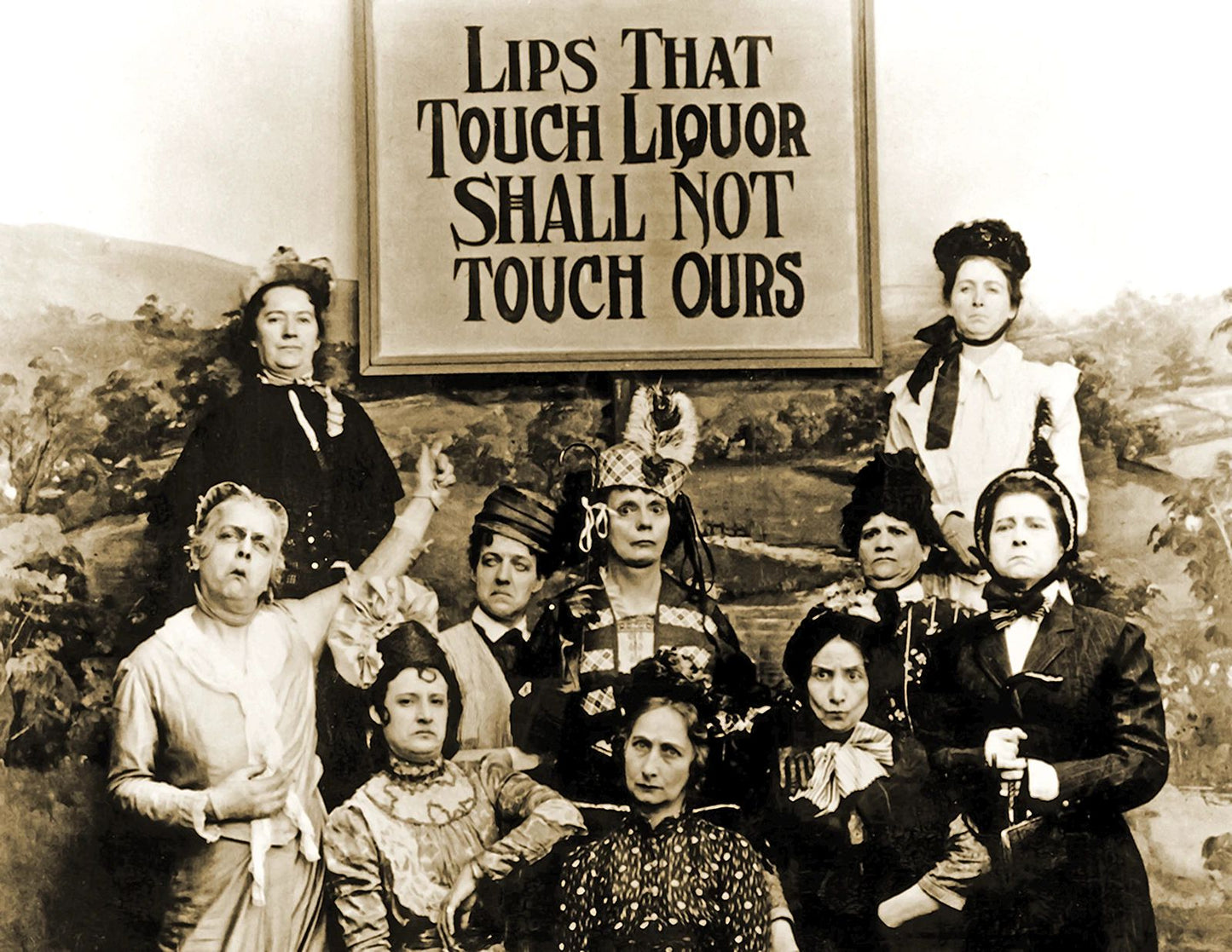 1901 Lips That Touch Liquor Prohibition Vintage Old Photo Drunk Reprint