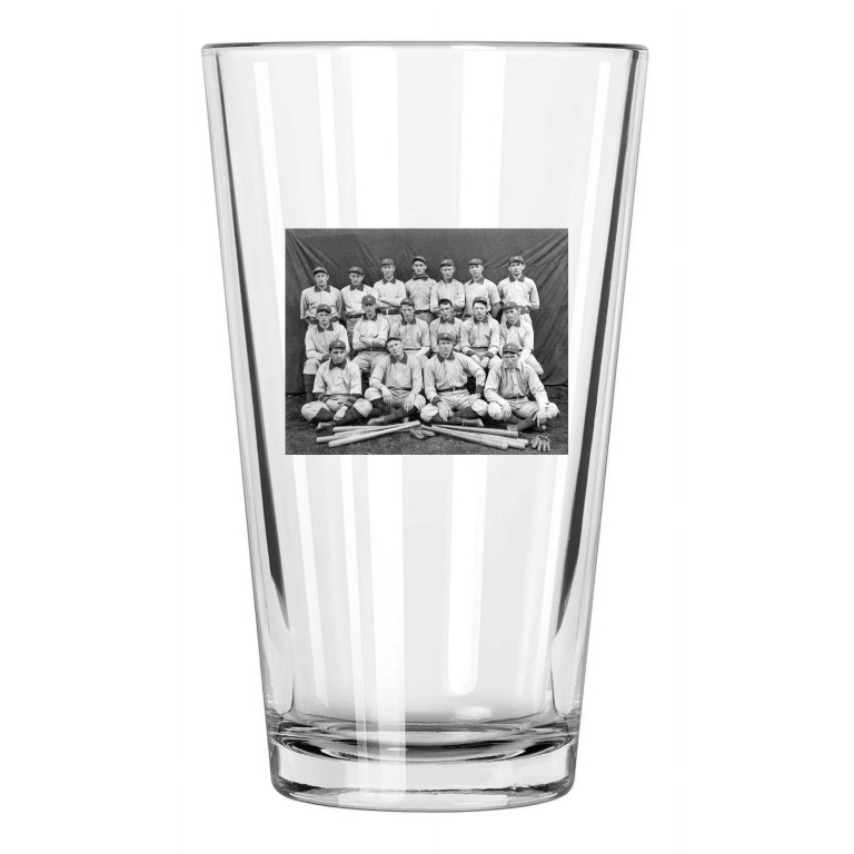 1901 Pittsburgh Pirates Team Roster Champions Honus Wagner Pint Beer Glass