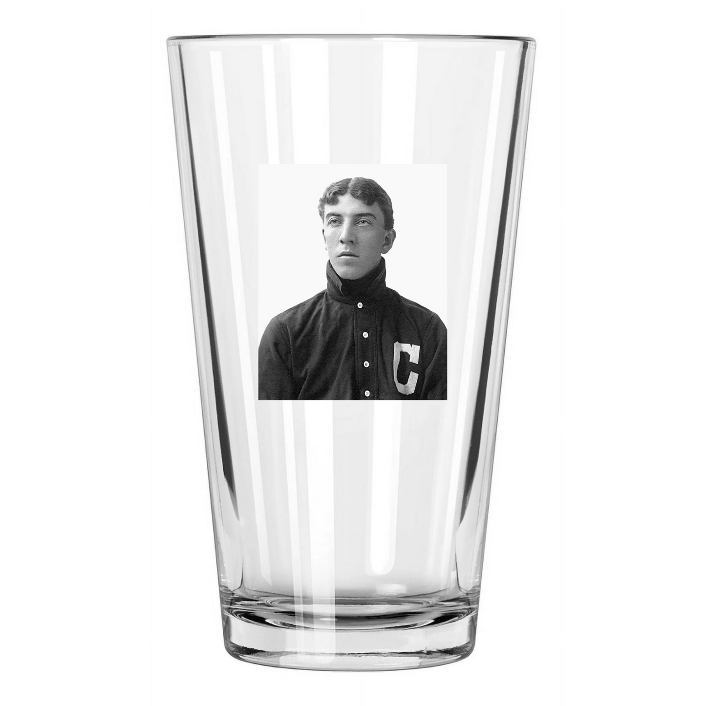 1902 Cleveland Naps Addie Joss Vintage Baseball Hof 78 Pint Beer Drinking Glass