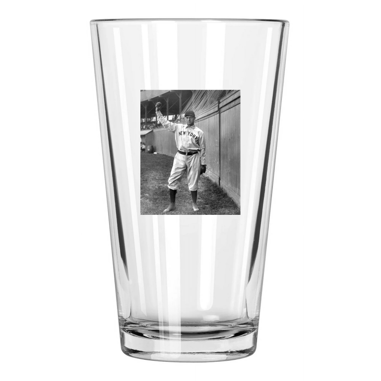1905 New York Giants Joe Mcginnity Photo Vintage Hof 46 Pint Beer Drinking Glass