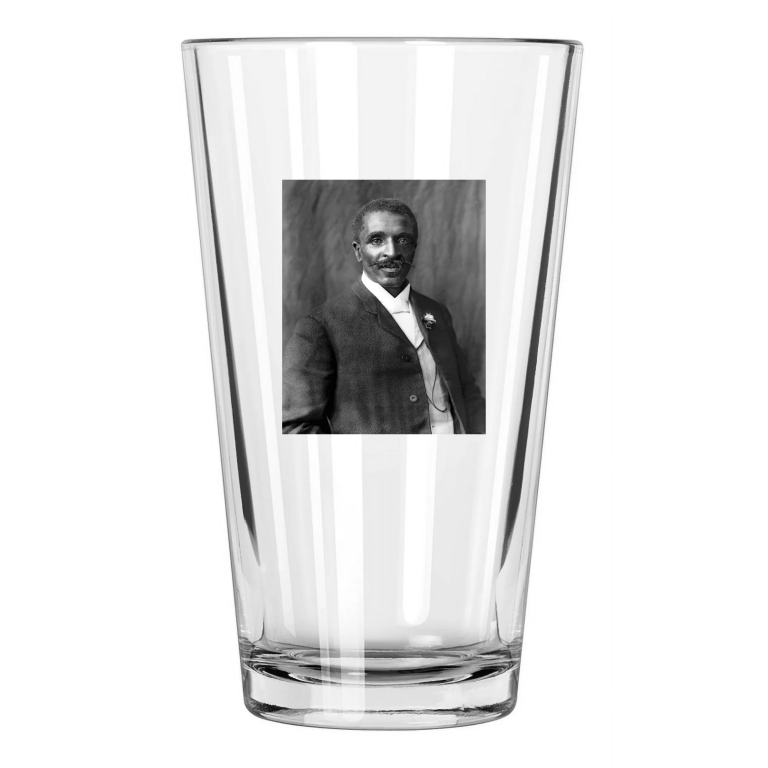 1906 Inventor George Washington Carver Civil Rights Pint Beer Drinking Glass