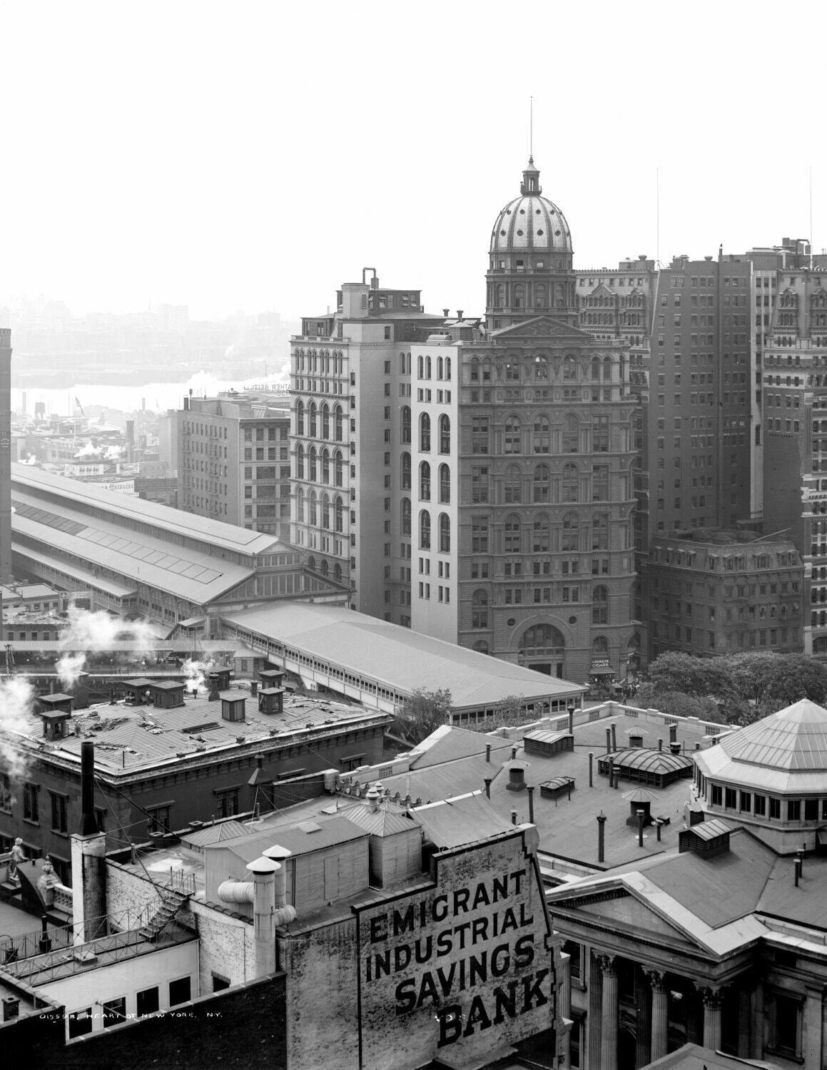 1908 Cityscape New York City New York Vintage Oldgraph 300 Piece Jigsaw Puzzle