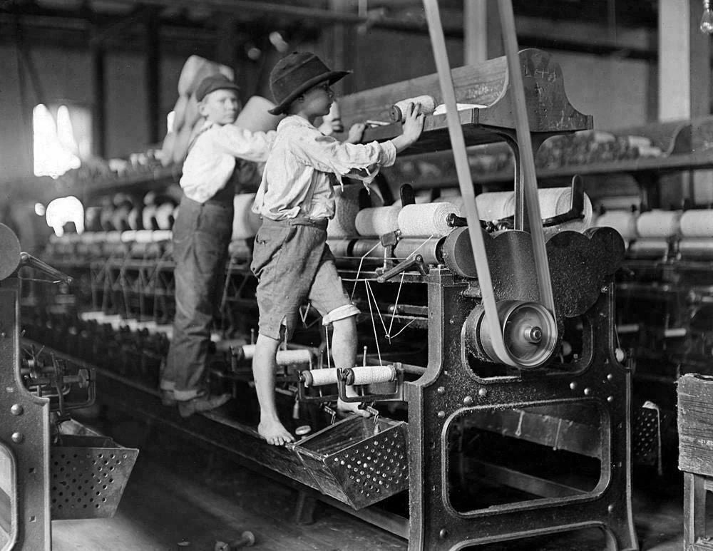 1909 Young Workers Bibb Mill Macon Georgia Vintage Old Photo Reprint