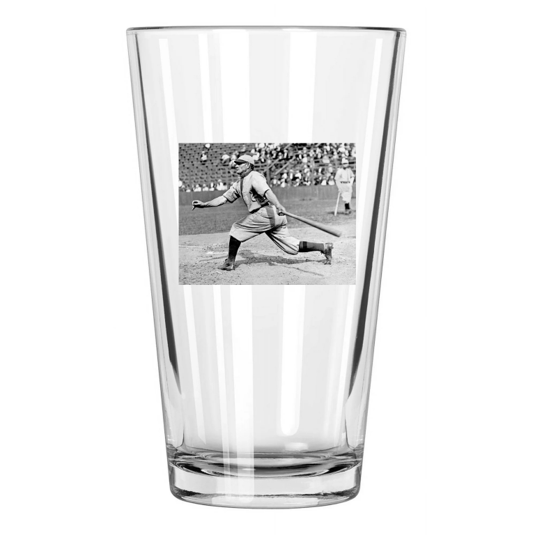1910 Pittsburgh Pirates Honus Wagner Photo Hof 36 Pint Beer Drinking Glass