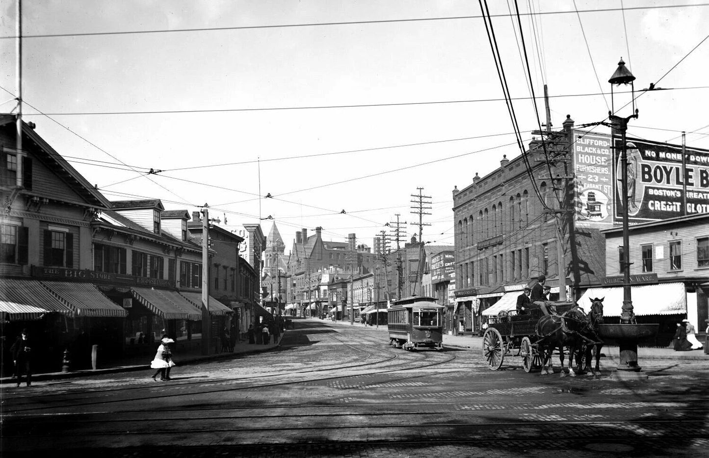 1910 Pleasant Street Malden Ma Old Historic Vintage 300 Piece Jigsaw Puzzle