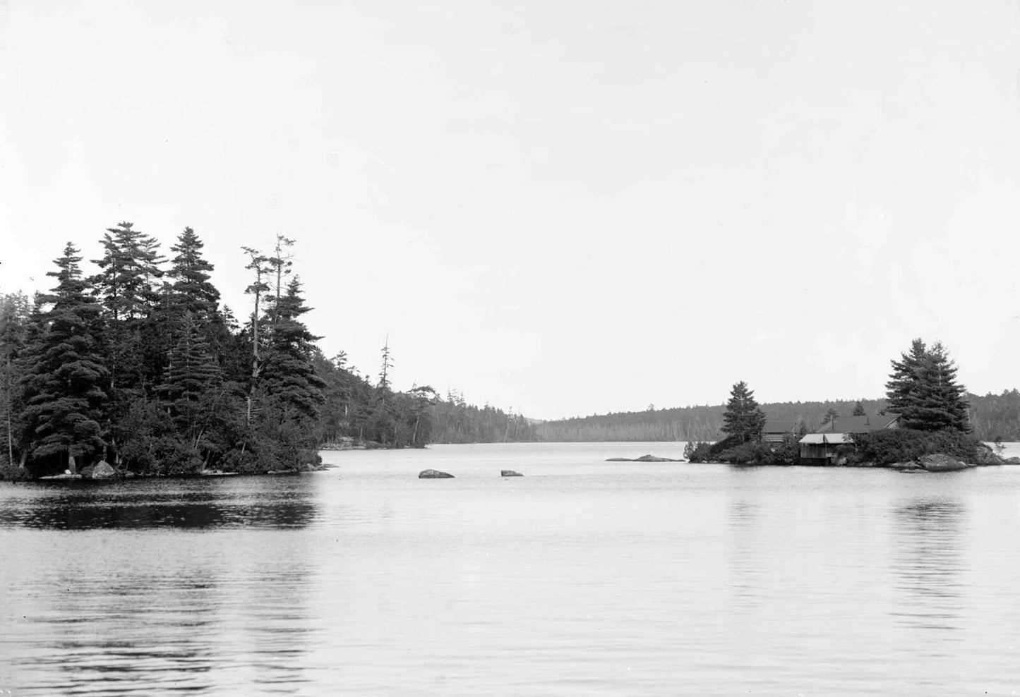 1910 Raquette Lake Adirondack Mountains Ny Old Retro Vintage Reprint