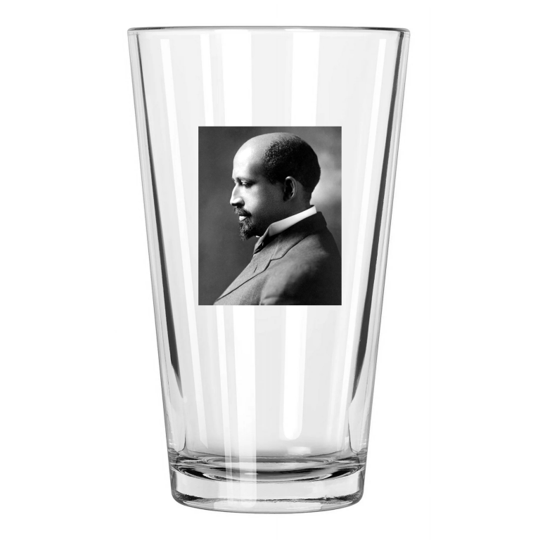 1911 Civil Rights Activist W.E.B. Du Bois Black History Pint Beer Drinking Glass