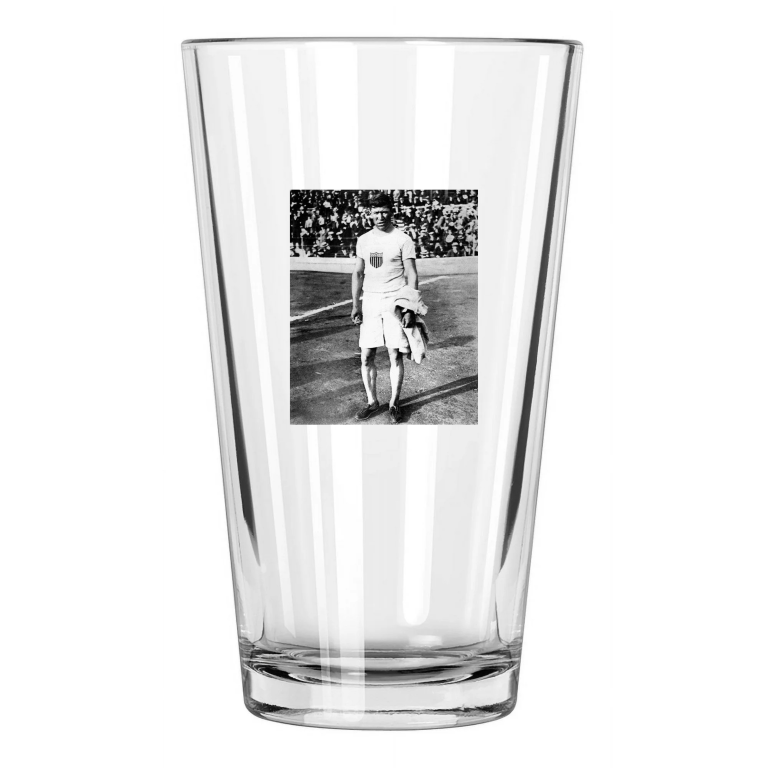 1912 Summer Olympics Jim Thorpe Photo Stockholm Sweden Pint Beer Drinking Glass