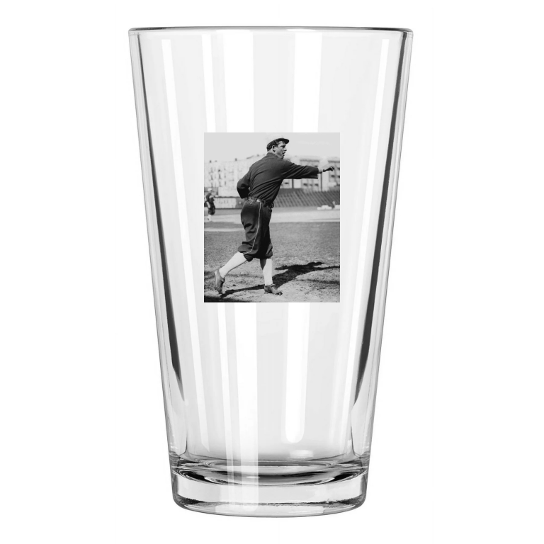 1913 Chicago White Sox Ed Walsh Photo Vintage Hof 46 Pint Beer Drinking Glass
