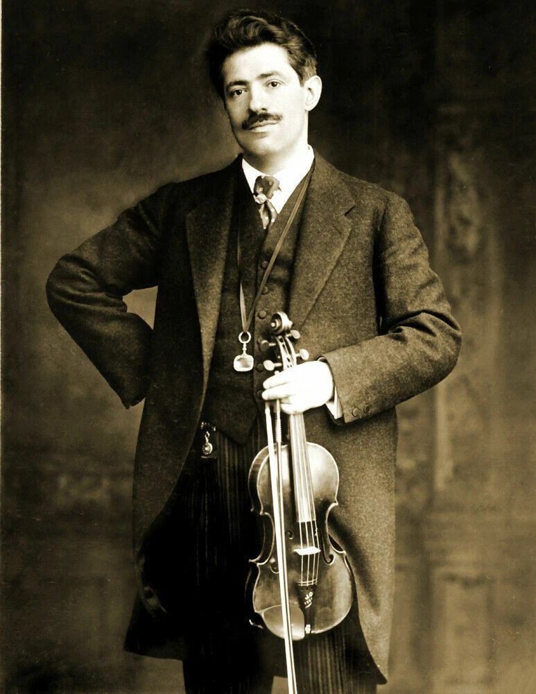 1913 Fritz Kreisler With A Violin Old Vintage Historic 300 Piece Jigsaw Puzzle