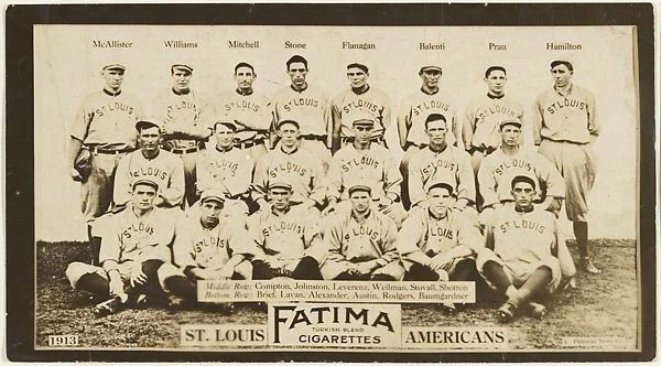 1913 St. Louis Cardinals Team Photo Baseball Picture Mlb Wide Border