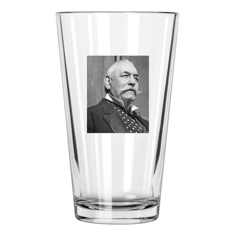 1914 Boxing Heavyweight John L Sullivan Photo Boxing Pint Beer Drinking Glass