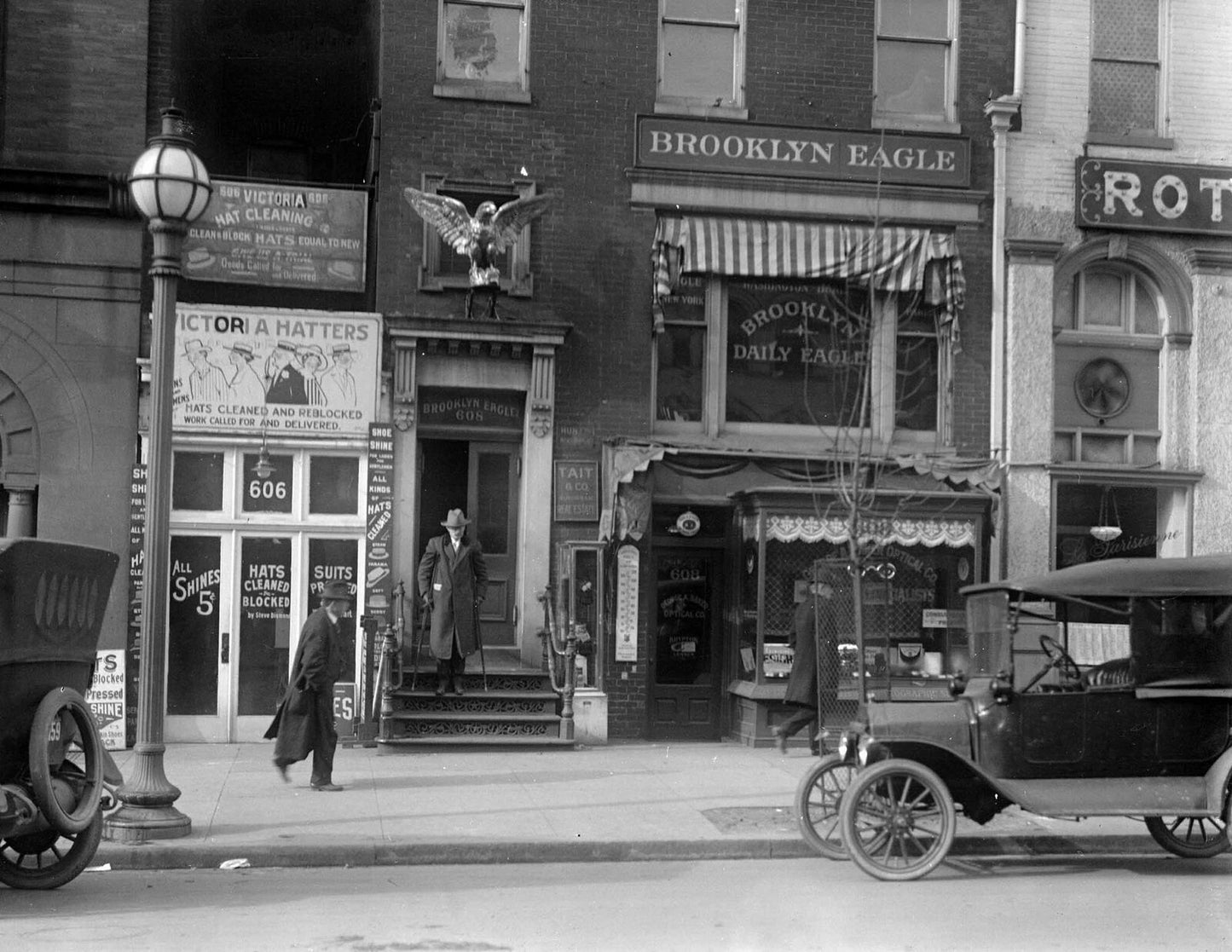 1916 Brooklyn Daily Eagle Branch Office Dc Vintage Old Photo Reprint