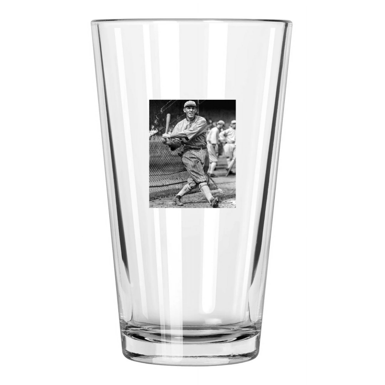 1917 Chicago White Sox Buck Weaver Photo Baseball 1 Pint Beer Drinking Glass