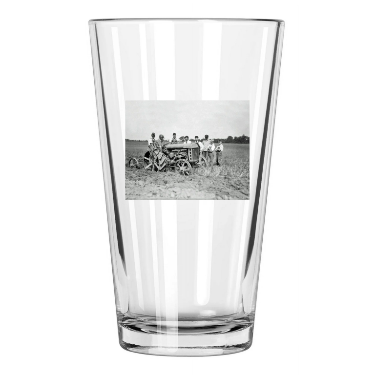 1918 Ford Inventor Henry Ford Photo At Firestone Farm Pint Beer Drinking Glass