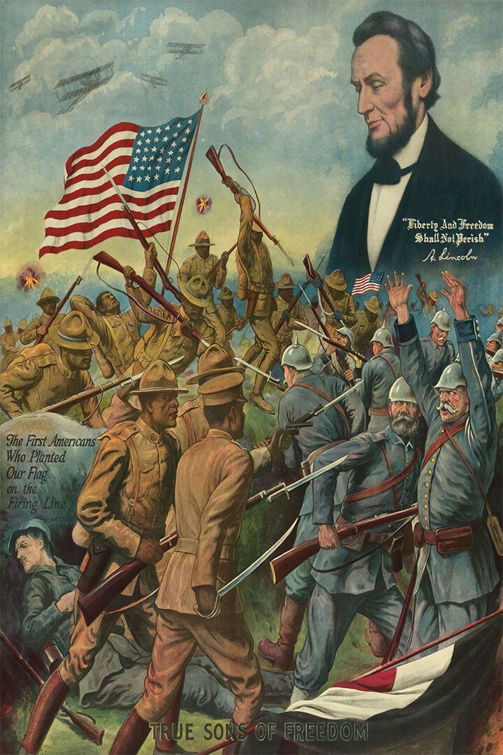 1918 True Sons Of Freedom Wwi Us Army War Wall Art Home Decor Poster