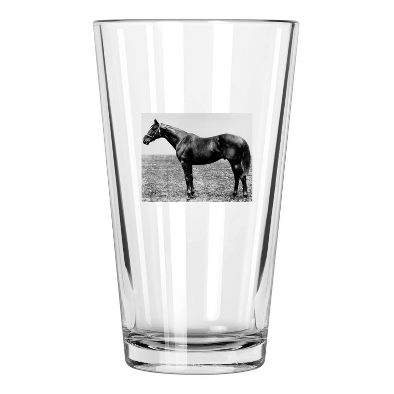 1919 Triple Crown Racehorse Sir Barton 1St Tc Horse Pint Beer Drinking Glass