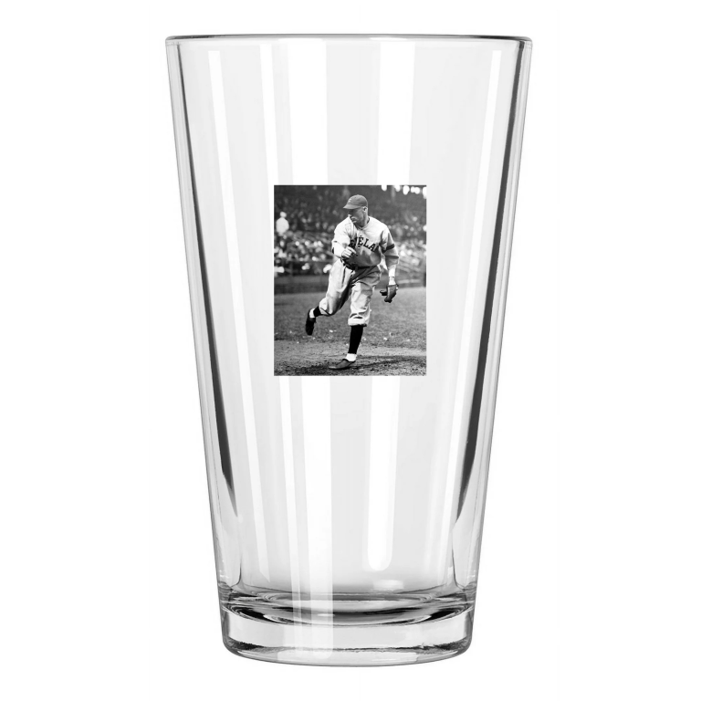1920 Cleveland Indians Stanley Stan Coveleski Hof 69 Pint Beer Drinking Glass