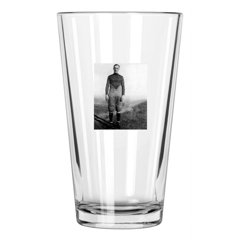 1920 Notre Dame George Gipp Photo College Football Pint Beer Drinking Glass