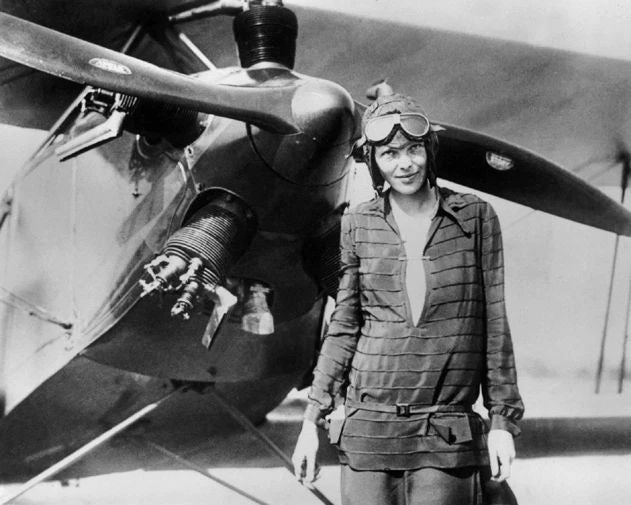1922 Aviator Pilot Amelia Earhart Glossy Photo Print Airplane Poster