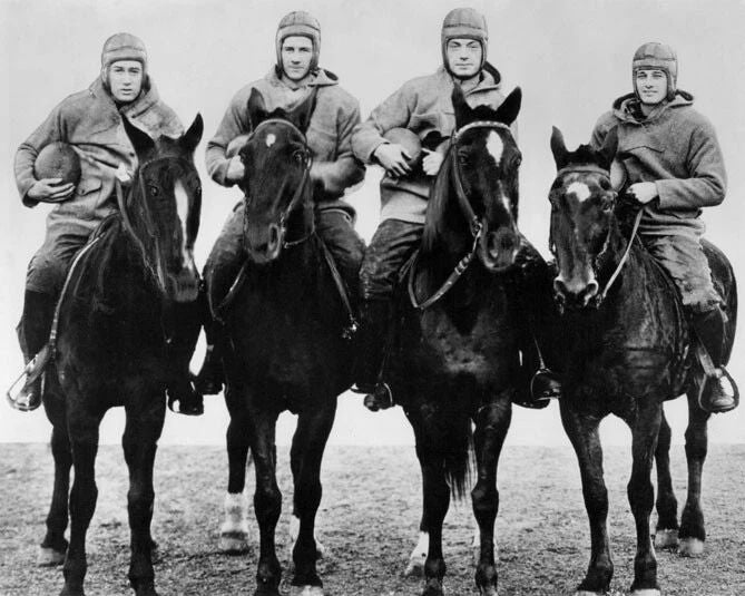 1924 The Four Horsemen Of Notre Dame Photo Irish Print Glossy Poster