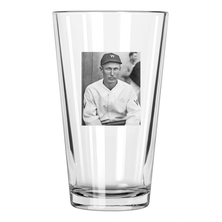 1924 Washington Senators Sam Rice World Series Hof 63 Pint Beer Drinking Glass