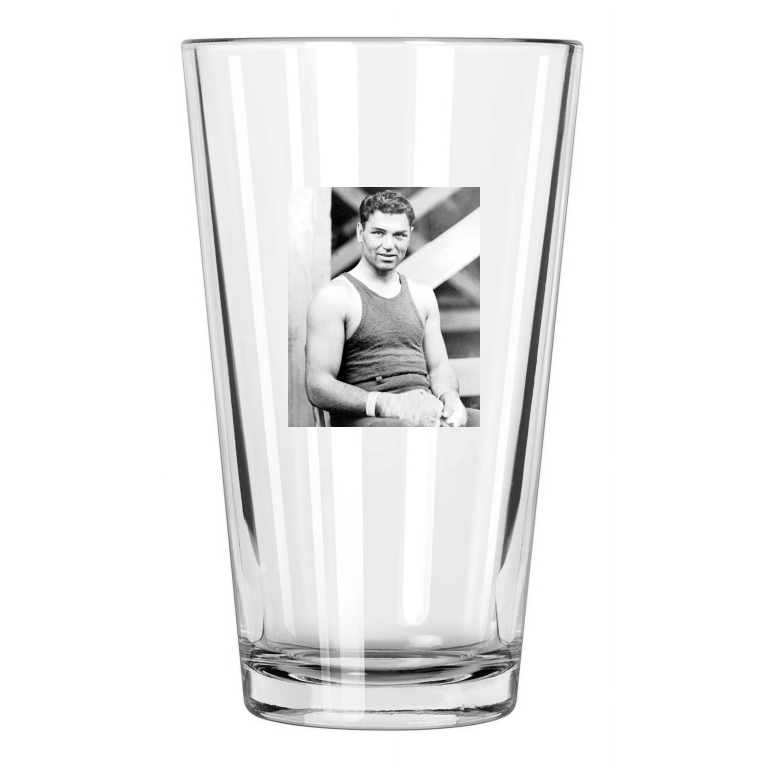 1925 American Boxer Jack Dempsey Boxing Heavyweight Pint Beer Drinking Glass