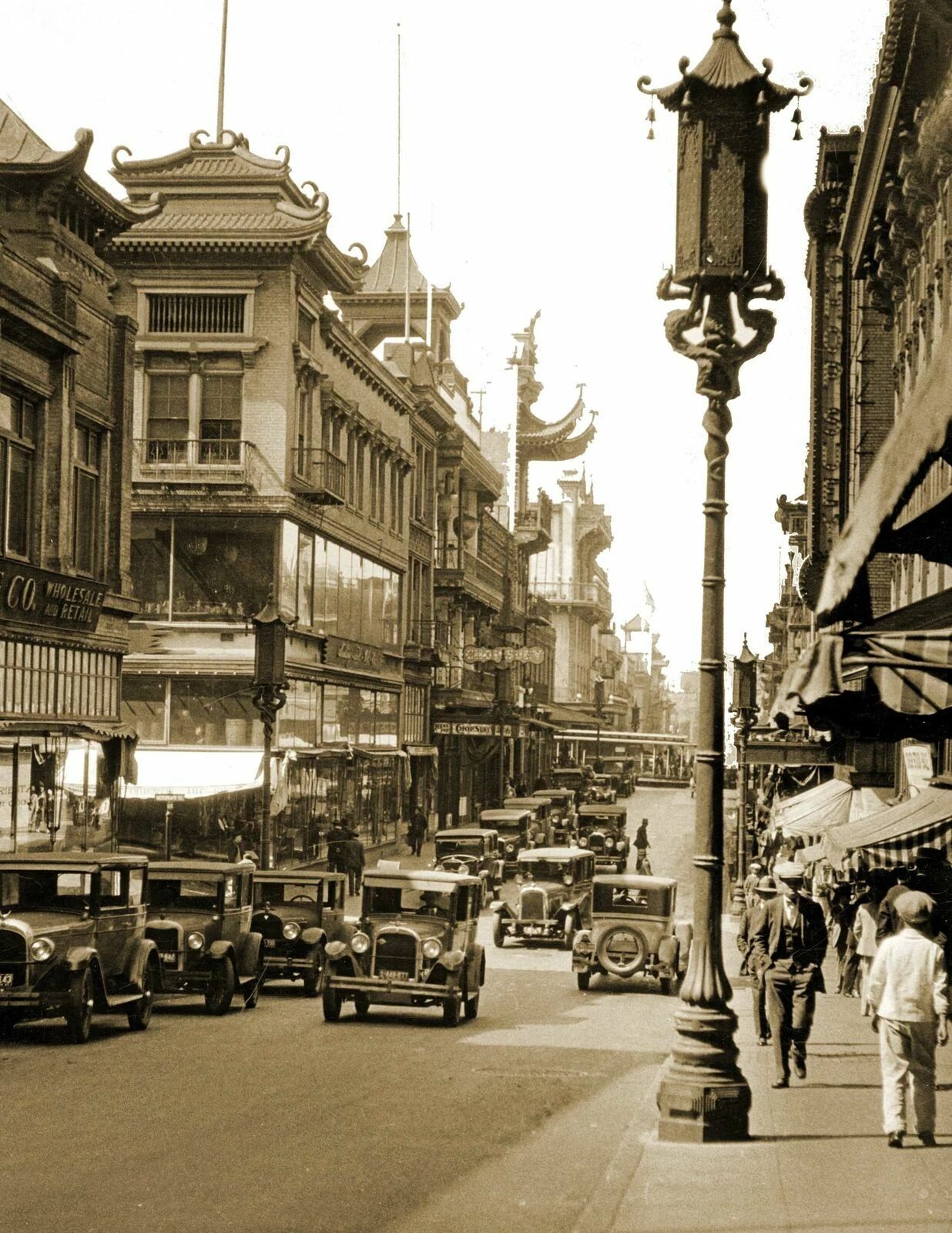 1925 Chinatown San Francisco California Old Photo Reprint
