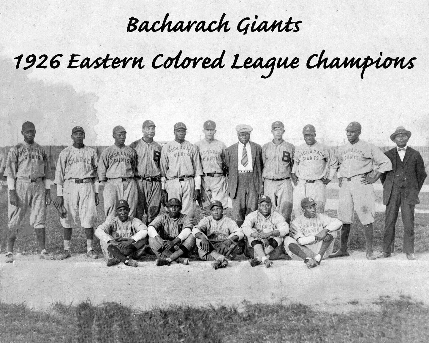 1926 Bacharach Giants Team Photo Colored Baseball League Champs Negro