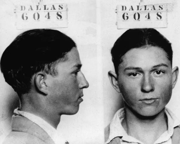 1926 Clyde Barrow Mugshot Glossy Photo 16 Yrs Old Poster Bonnie Parker