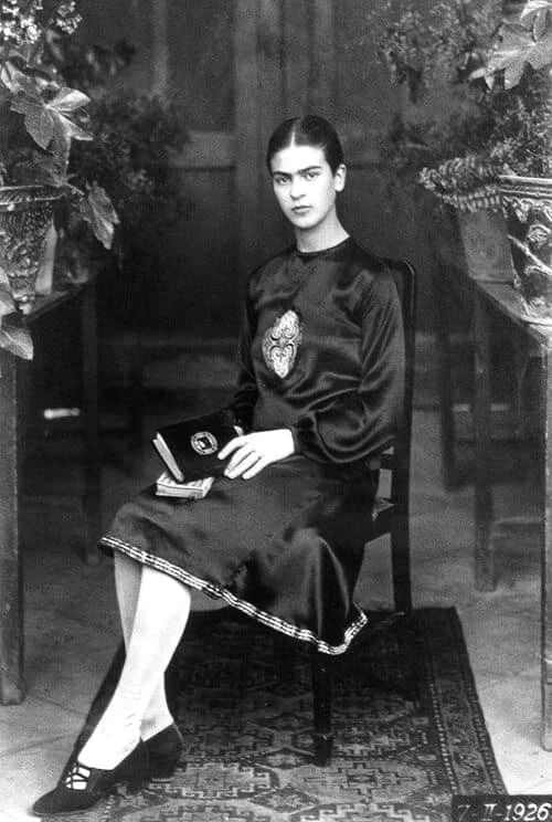1926 Portrait Of Mexican Artist Frida Kahlo Age 18 Classic Picture Photo