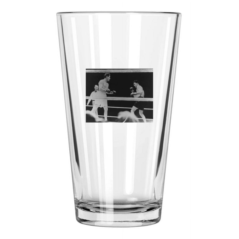 1926 Title Fight Gene Tunney Vs Jack Dempsey Heavyweight 2 Pint Beer Glass