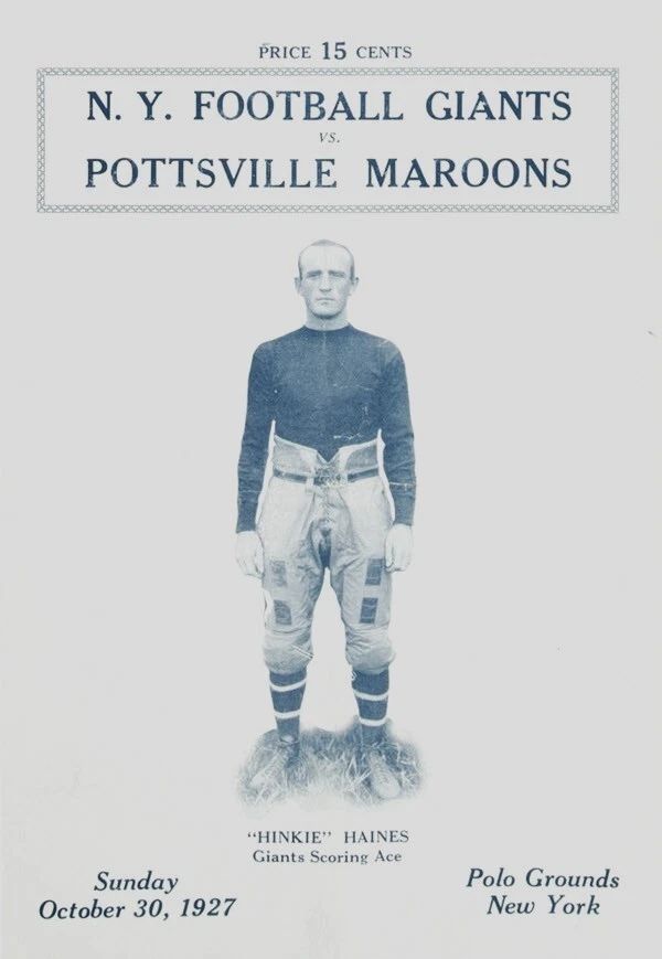 1927 Pottsville Maroons Photo Picture Nfl Football Wide Border
