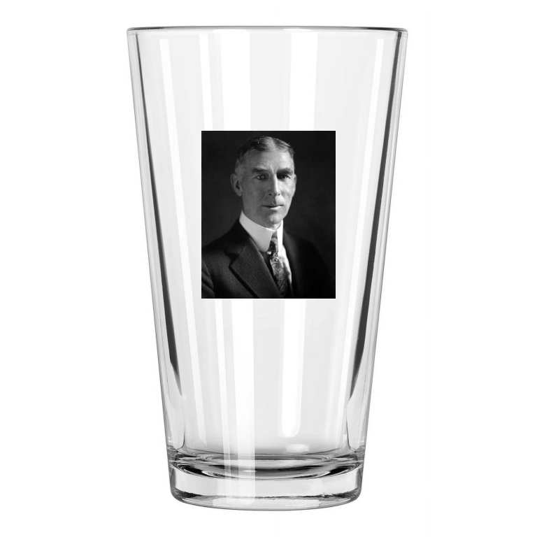 1928 Philadelphia Athletics Connie Mack Photo Portrait Pint Beer Drinking Glass