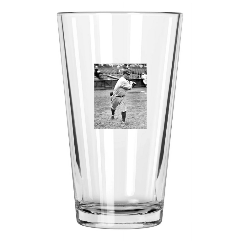 1929 Chicago Cubs Hack Wilson Photo Vintage Hof 79 Pint Beer Drinking Glass