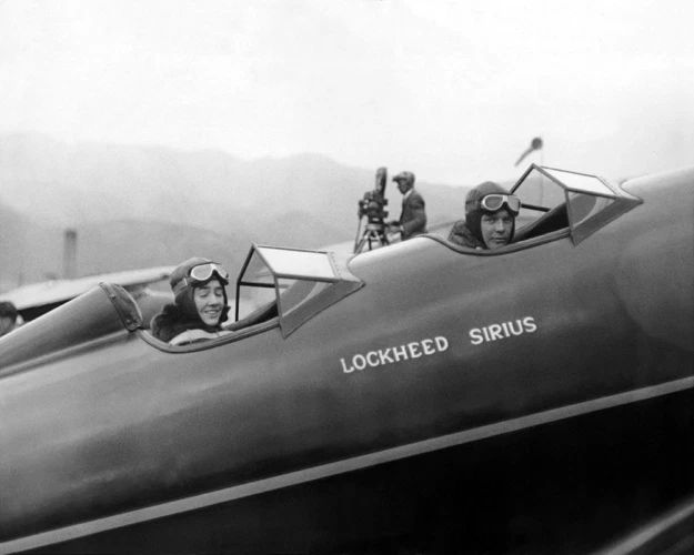 1930 Charles Lindbergh And Anne Morrow Glossy Photo Aviator Print