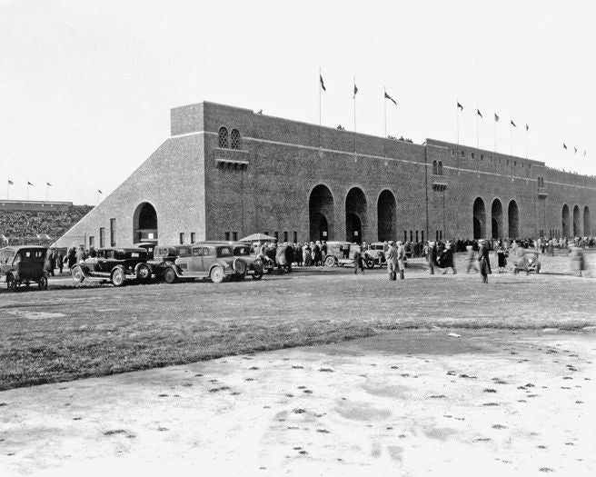 1930 Kinnick Iowa Stadium Glossy Photo Field Poster Iowa Hawkeyes Print