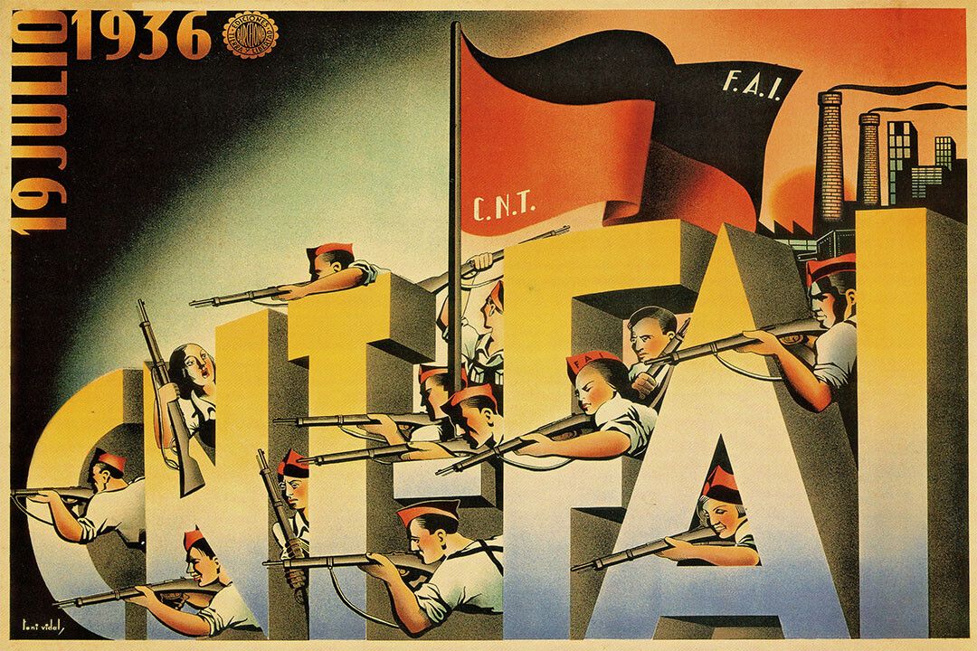 1930S Spanish Civil War Cnt Fai 19 Julio 1936 Wall Art Home Poster